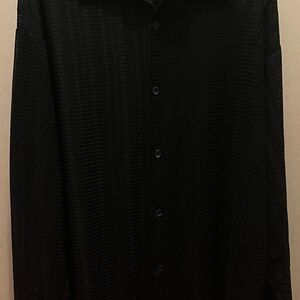 Elegant Black Long Sleeve Shirt for Men